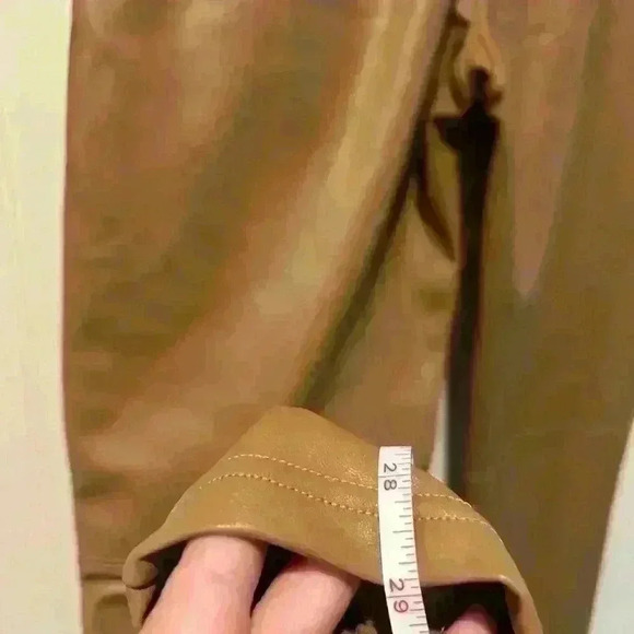 Abercrombie and fitch NWT pull on vegan leather pants med Tall mininalist office - Picture 4 of 6